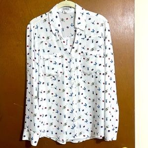 Express Portofino Original Fit Size medium Dragonfly print